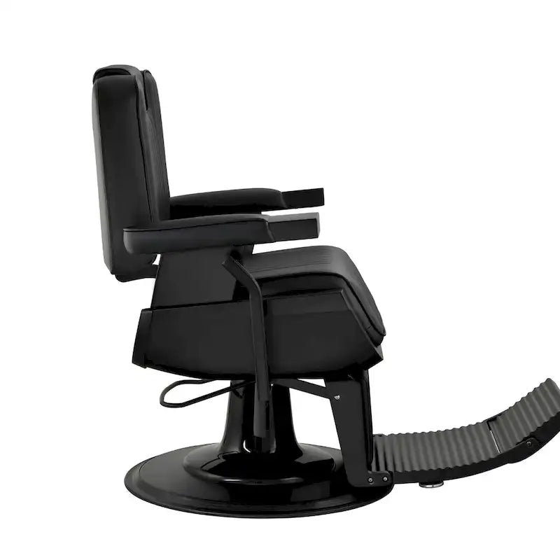 Fauteuil de Barbier Inclinable Robuste Fauteuil de Salon Hydraulique Noir