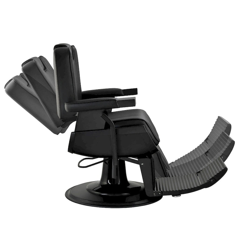 Fauteuil de Barbier Inclinable Robuste Fauteuil de Salon Hydraulique Noir