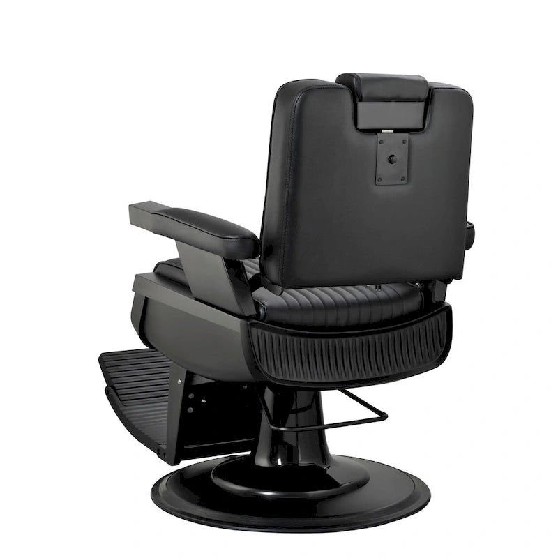 Fauteuil de Barbier Inclinable Robuste Fauteuil de Salon Hydraulique Noir