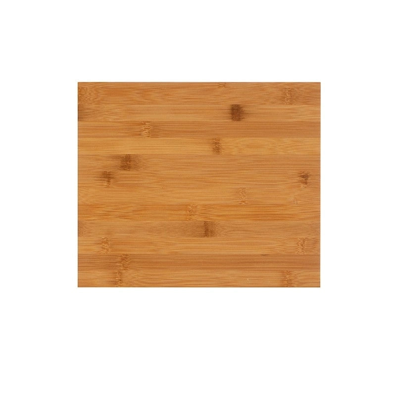 Meuble de rangement de salle de bain à poser en bambou massif naturel avec une porte
