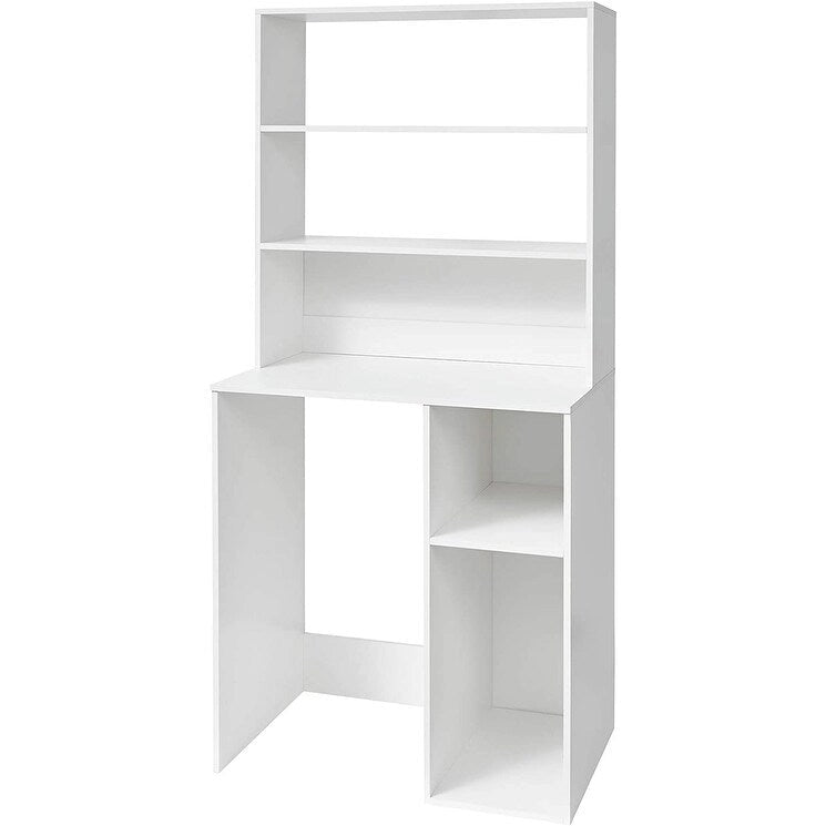 Mini-réfrigérateur de rangement avec étagère supérieure et étagères ouvertes Blanc Noir