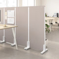 Écran de séparation autoportant pour bureau acoustique Beige chaud Anthracite froid