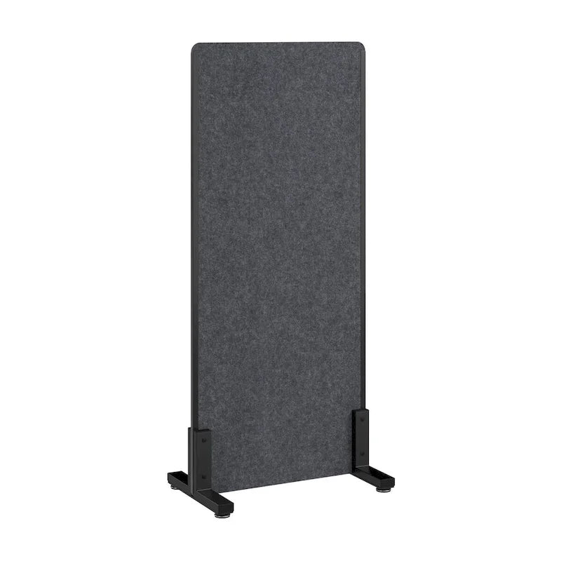 Écran de séparation autoportant pour bureau acoustique Beige chaud Anthracite froid
