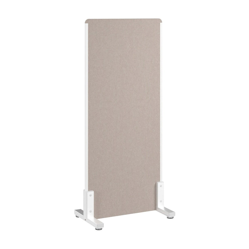 Écran de séparation autoportant pour bureau acoustique Beige chaud Anthracite froid